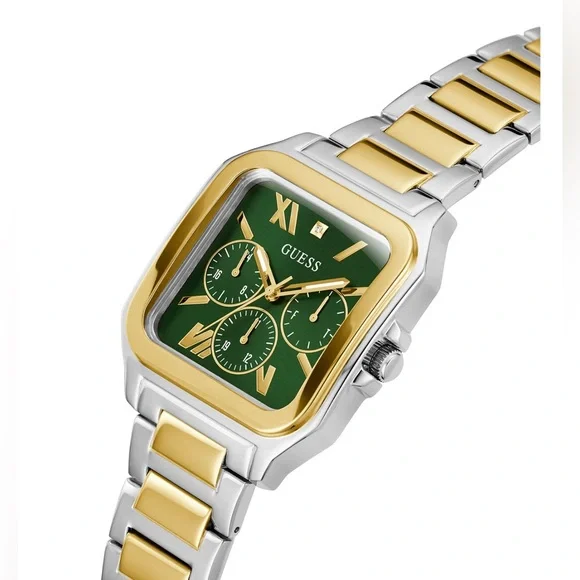 GUESS Men's Multi-Function Two-Tone Stainless Steel Watch 42mm - Picture 2 of 3